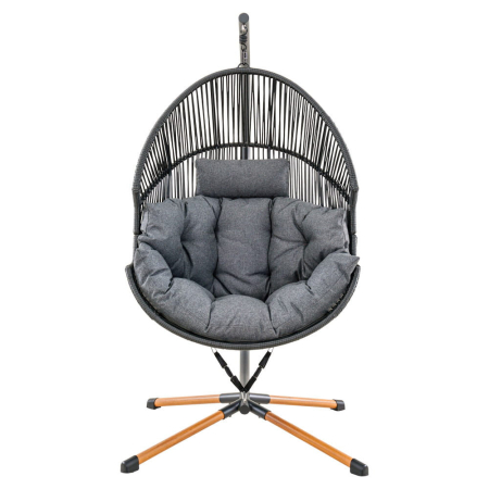 Mirpol Fotoliu suspendat HOLAND negru [2]