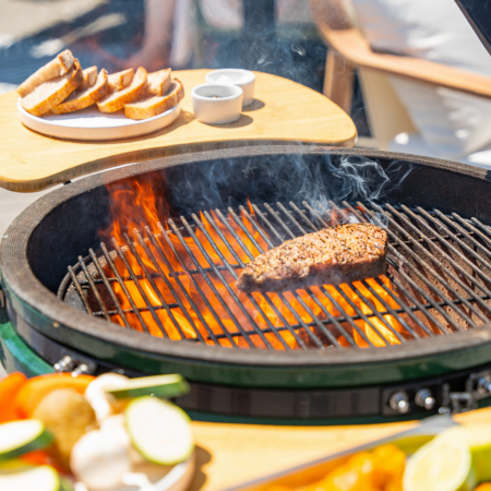 Mirpol Grătar ceramic pentru cărbuni cu rafturi laterale, grilă de 52 cm [7]