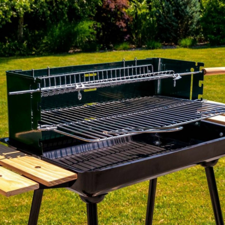 Mirpol Grătar cu cărbune dreptunghiular cu role MIR244 [7]