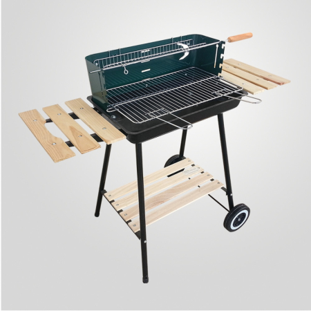 Mirpol Grătar cu cărbune dreptunghiular cu role MIR244 [1]