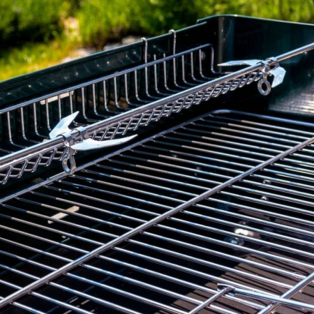 Mirpol Grătar cu cărbune dreptunghiular cu role MIR244 [8]