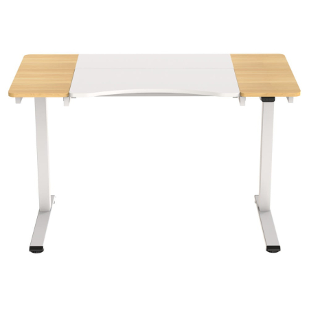 Mirpol HALDEN birou cu reglare electrică a înălțimii, 120x60 cm alb-burlywood [1]