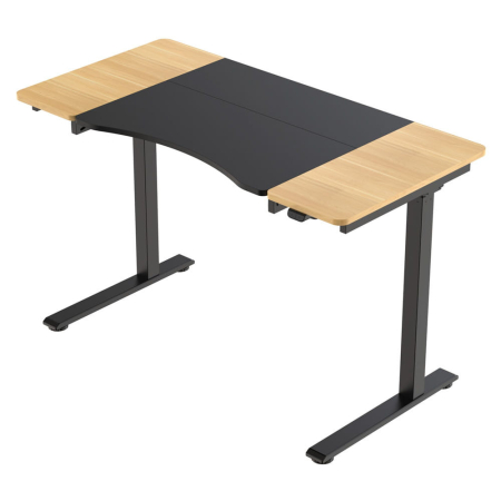 Birou - Mirpol HALDEN birou cu reglare electrică a înălțimii, 120x60 cm negru-burlywood
