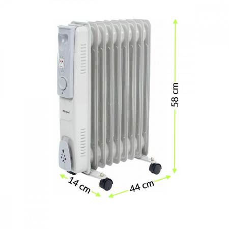Mirpol HH-1011 Radiator de ulei cu 9 elemente 800W/1200W/2000W [7]