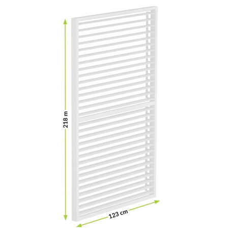 Mirpol LUXE Panou lateral cu lamele (R) 123x218cm până la 4 m alb [4]