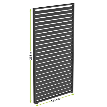 Mirpol LUXE Panou lateral Lamella (N) 123x218cm până la 4 m antracit [2]