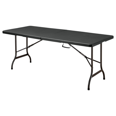 Produse temporar indisponibile - Mirpol Masă de grădină pliabilă neagră, de culoare vibrantă