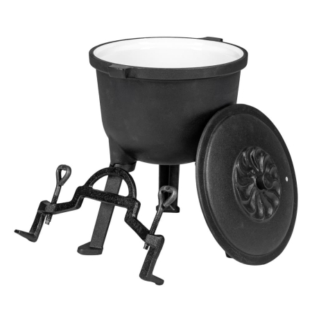 Mirpol Oală din fontă cu picioare 5 litri emailată [3]