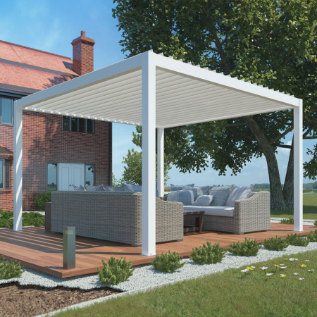 Mirpol Pergolă electrică LUXE 3x4m cu iluminare LED albă [6]