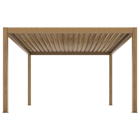 Mirpol Pergolă electrică LUXE 3x4m cu iluminat LED din lemn [2]