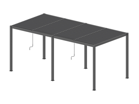 Mirpol Pergola LUXE 7,8x3m antracit cu iluminare LED [1]