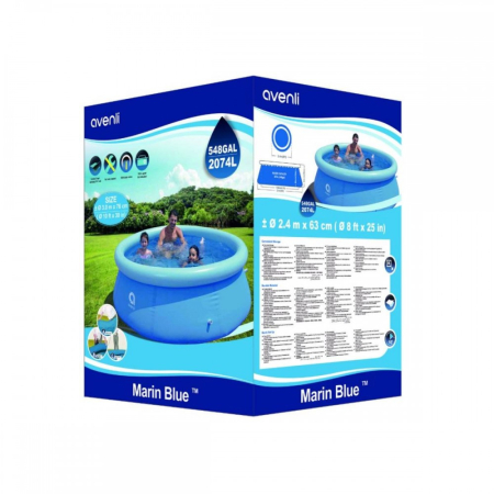 Mirpol Piscină gonflabilă rotundă cu margine 2,4x0,63 m [3]