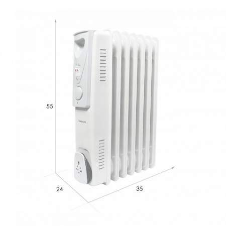 Mirpol Radiator ulei HH-1001, 7 piese, 600W/900W/1500W [2]