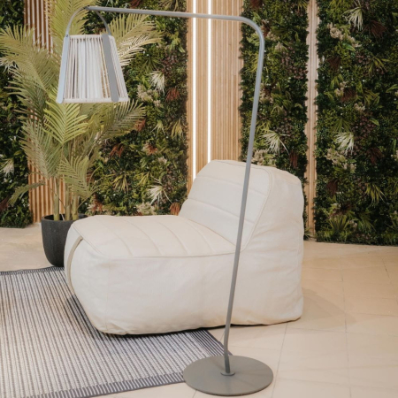 Mirpol Scaun de grădină din burete cu puf, bej [3]