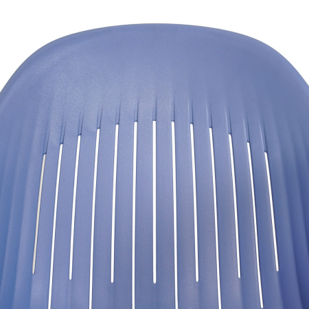 Mirpol Scaun de grădină din plastic Ballena cu picioare metalice, albastru [3]