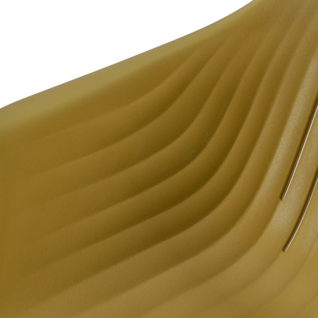 Mirpol Scaun de grădină din plastic Ballena cu picioare metalice, verde măsliniu [4]