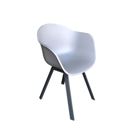 Produse temporar indisponibile - Mirpol Scaun de grădină din plastic Jupiter cu picioare metalice