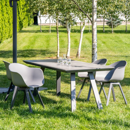 Mirpol Scaun de grădină din plastic Jupiter cu picioare metalice [1]