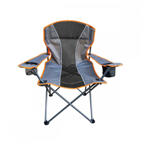 Scaun cadru metalic - Mirpol Scaun de grădină grafit-portocaliu