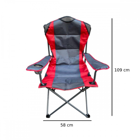 Mirpol Scaun de grădină roșu-grafit [2]