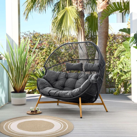 Mirpol Scaun dublu din răchită Holand [1]