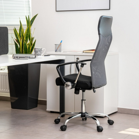 Mirpol Scaun rotativ Lincoln negru-gri [7]