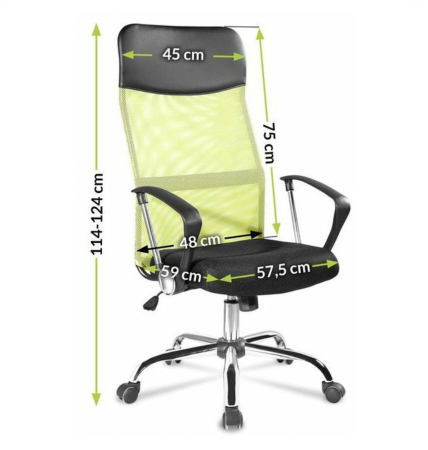 Mirpol Scaun rotativ Lincoln negru-verde [9]