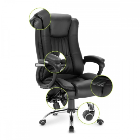 Mirpol Scaun rotativ negru President [1]