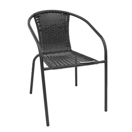 Produse temporar indisponibile - Mirpol Scaune de grădină Hercules cu 3 scaune negre