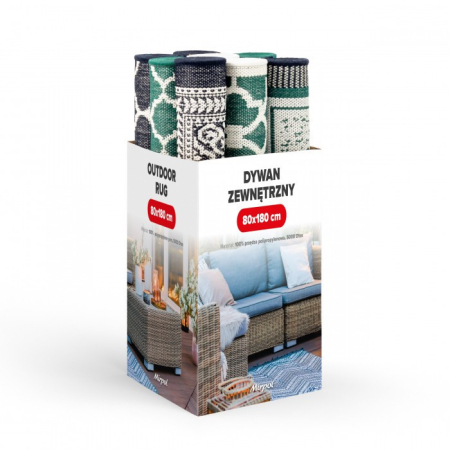 Produse temporar indisponibile - Mirpol Set de covoare pentru exterior 0,8 x 1,8 m 9 bucăți model mixt