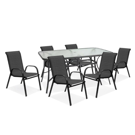 Mirpol Set de mobilier de grădină Larkadia 6 în 1 cu cadru metalic [1]