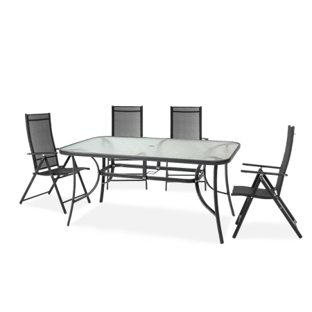 Mirpol Set de mobilier de grădină Lerkury 4 în 1 cu cadru metalic [1]