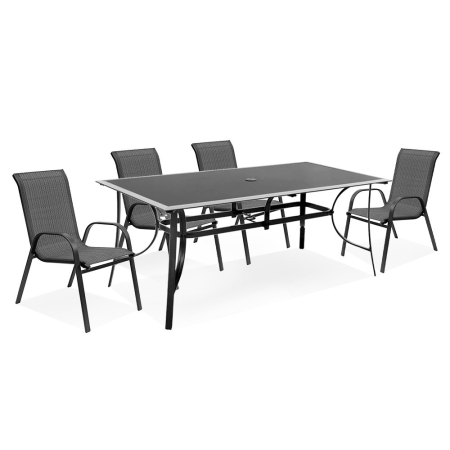 Mirpol Set de mobilier de grădină Markadia 4 în 1 cu cadru metalic [1]