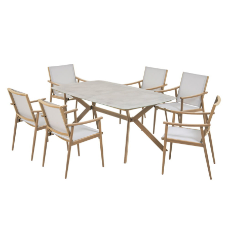 Set mobilier grădină - Mirpol Set de mobilier de grădină NAPA cu 6 locuri