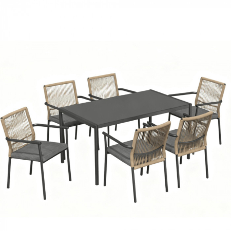 Produse temporar indisponibile - Mirpol Set de mobilier de grădină pentru 6 persoane Vence