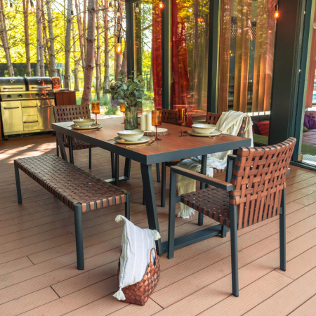 Mirpol Set de mobilier de grădină TEXAS cu bancă și masă mare [1]