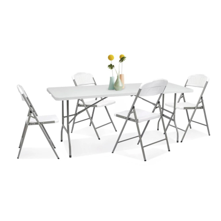 Produse temporar indisponibile - Mirpol Set de mobilier de grădină Vivid 4 în 1 cu cadru metalic