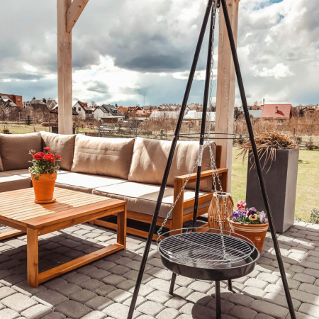 Mirpol Set grătar pe cărbune MIR281 cu suport trepied [6]