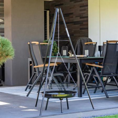 Mirpol Set grătar pe cărbune MIR281 cu suport trepied [5]