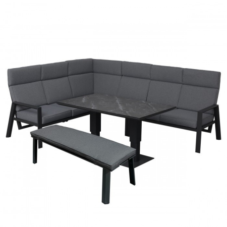 Set mobilier grădină - Mirpol Set mobilier de grădină de colț Avignon cu 8 locuri