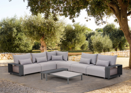 Mirpol Set modular de colț de grădină KALEM gri [1]