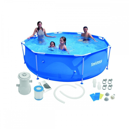 Mirpol Set piscină cu cadru metalic 450 X 90 cm [0]