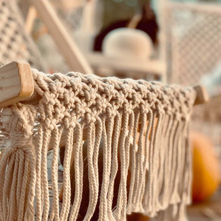 Mirpol Șezlong de grădină din răchită în stil boem [9]