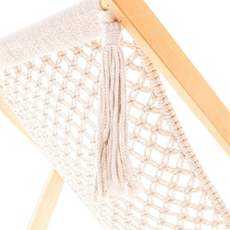 Mirpol Șezlong de grădină din răchită în stil boem [2]