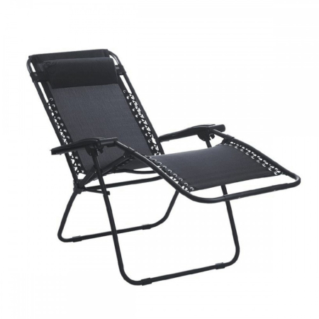 Produse temporar indisponibile - Mirpol Șezlong pliabil Deluxe din grafit