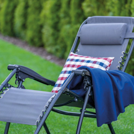 Mirpol Șezlong pliabil Deluxe din grafit [1]