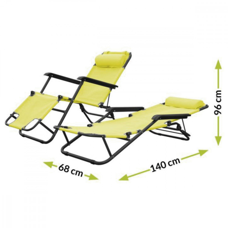 Mirpol Șezlong Senator galben [6]