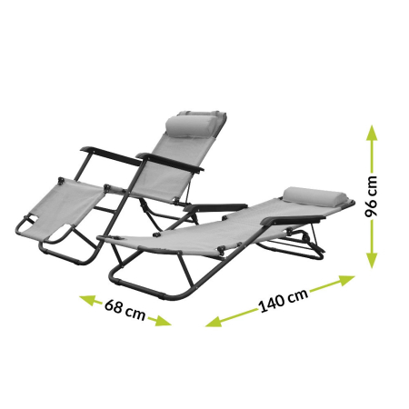 Mirpol Șezlong Senator gri [7]