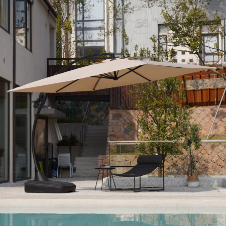 Mirpol Solano parasol de grădină 4 m bej [2]