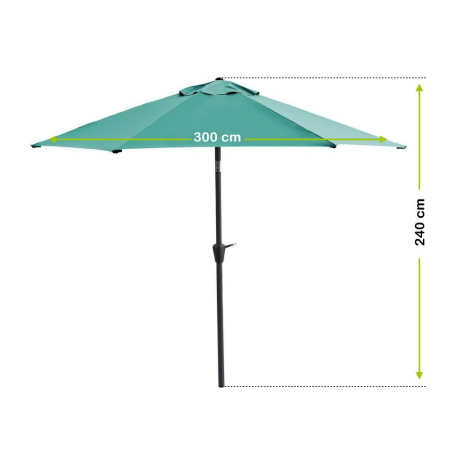 Mirpol Umbrelă de grădină Havana verde [3]